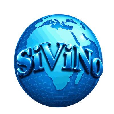 Logótipo do SiViNo: um globo com o nome do sistema